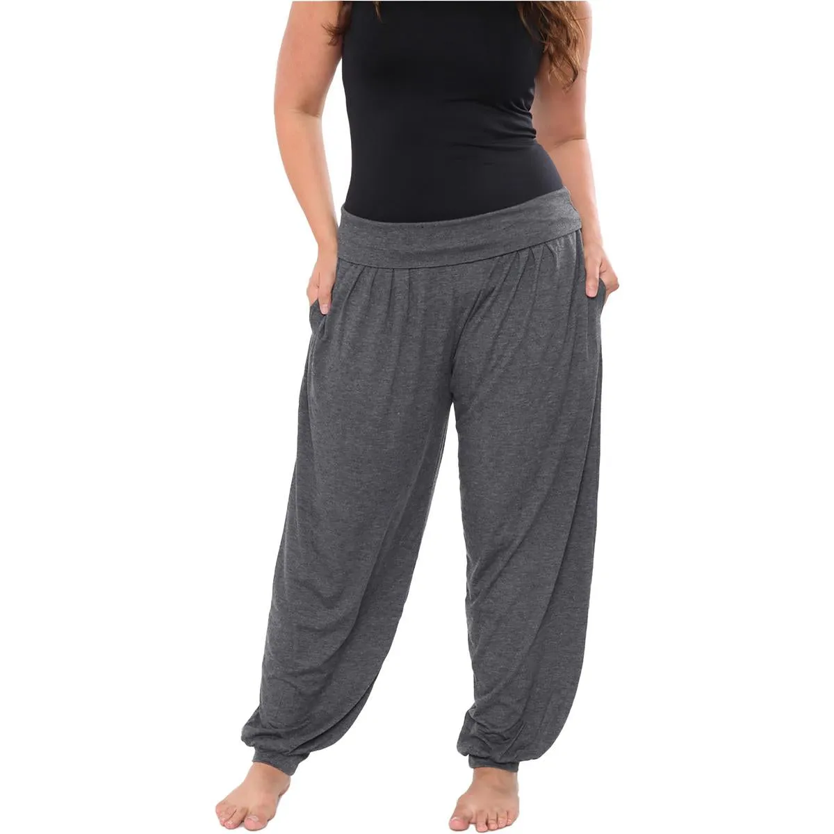 Plus Womens Knit Pull On Jogger Pants