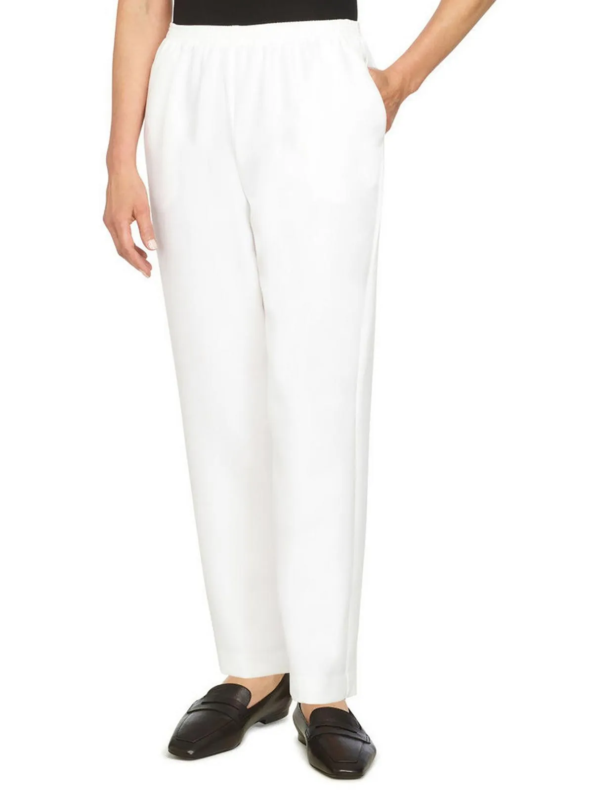 Plus Womens Polyester Straight Leg Pants