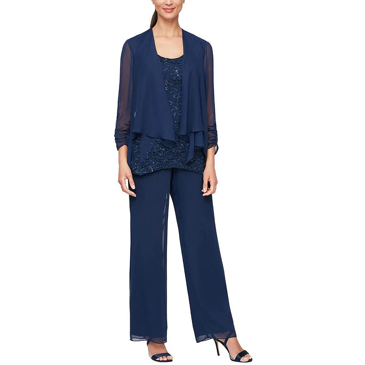 Plus Womens Sleeveless Top Long Sleeve Jacket Dress Pants