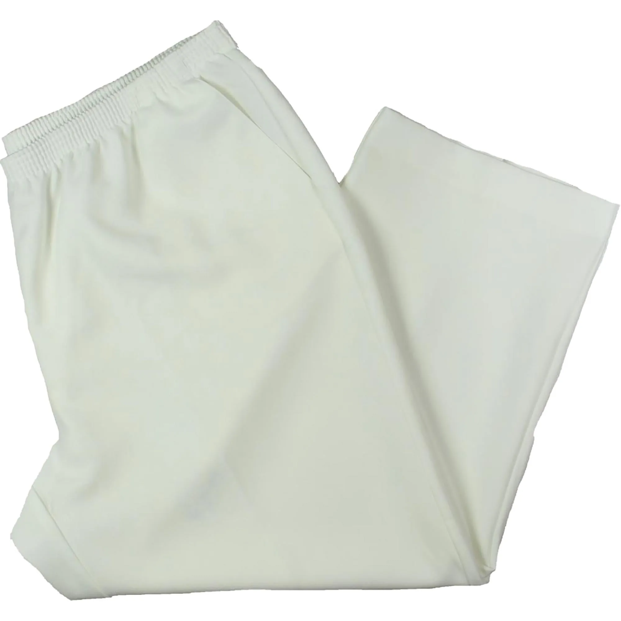 Plus Womens Stretch Elastic-Waist Straight Leg Pants