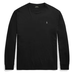 Polo Ralph Lauren Custom Slim Fit LS T-Shirt Polo Black / Grey Pony