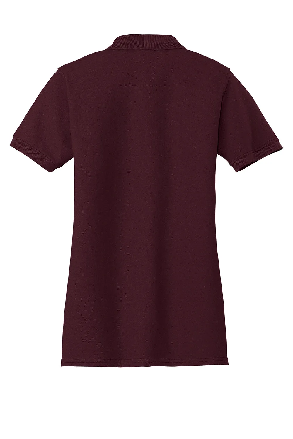 Port & Company Womens Core Stain Resistant Short Sleeve Polo Shirt - Athletic Maroon - Closeout