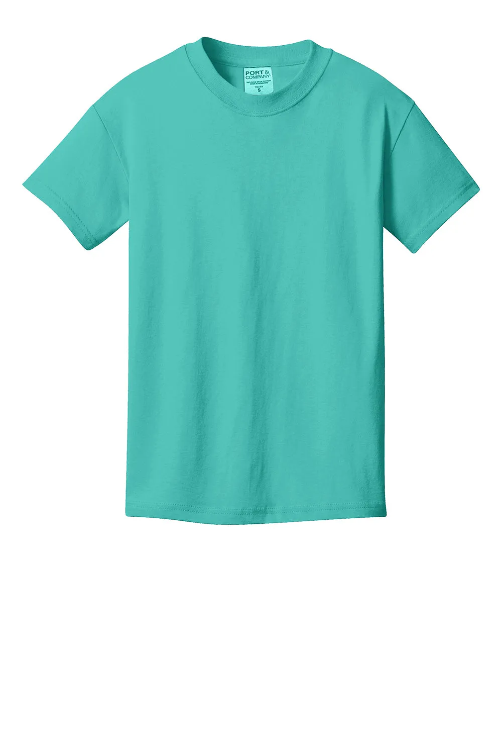 Port & Company Youth Beach Wash Short Sleeve Crewneck T-Shirt - Peacock Green