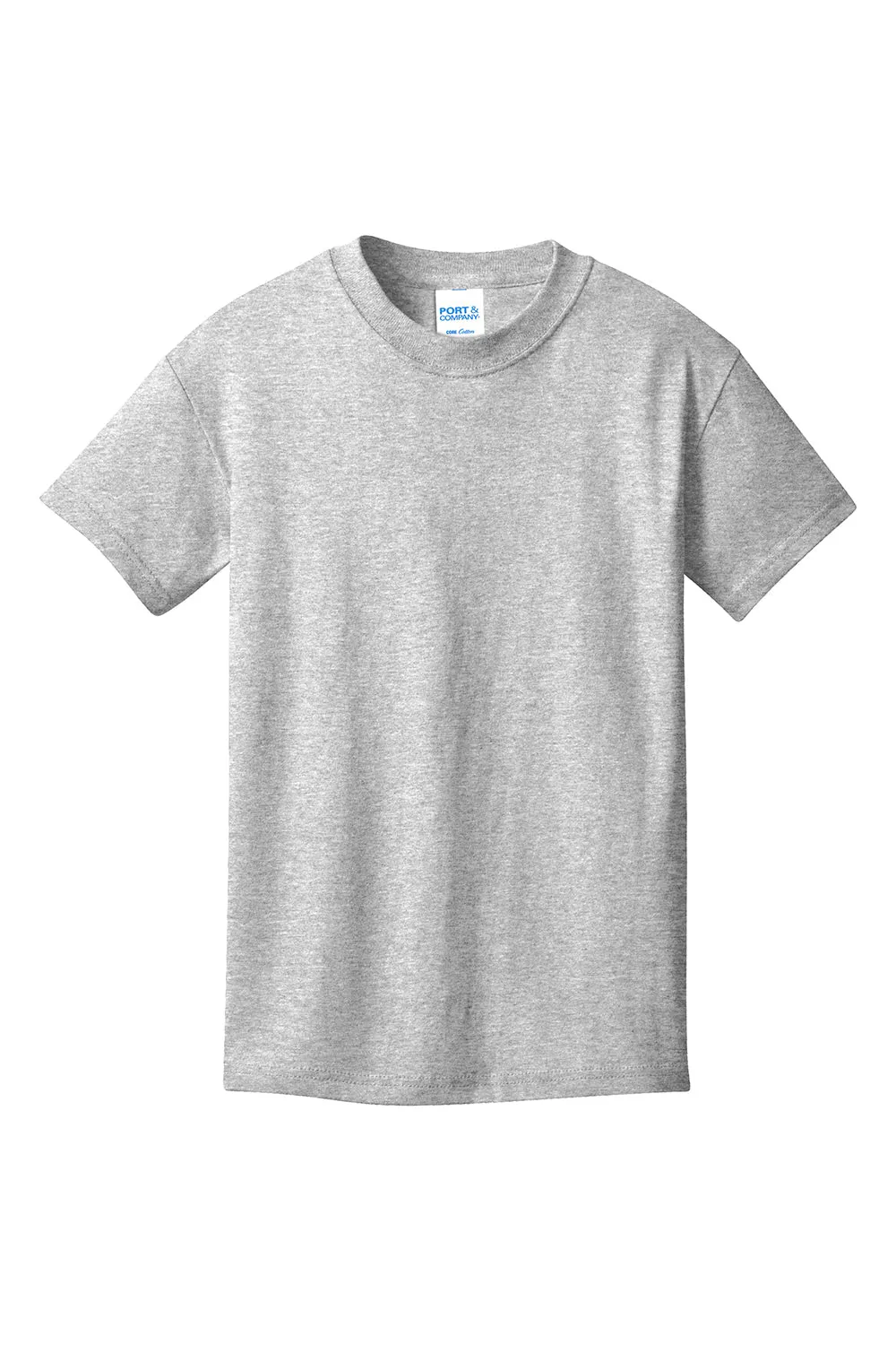 Port & Company Youth Core Short Sleeve Crewneck T-Shirt - Ash Grey