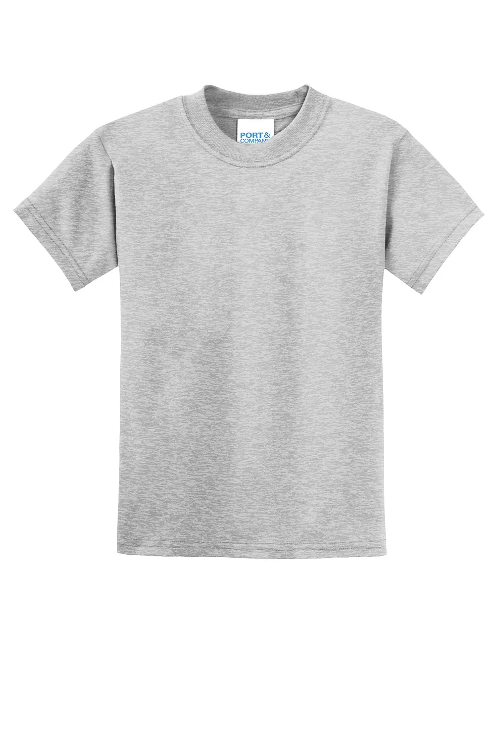 Port & Company Youth Core Short Sleeve Crewneck T-Shirt - Ash Grey