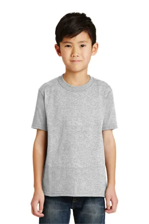Port & Company Youth Core Short Sleeve Crewneck T-Shirt - Ash Grey