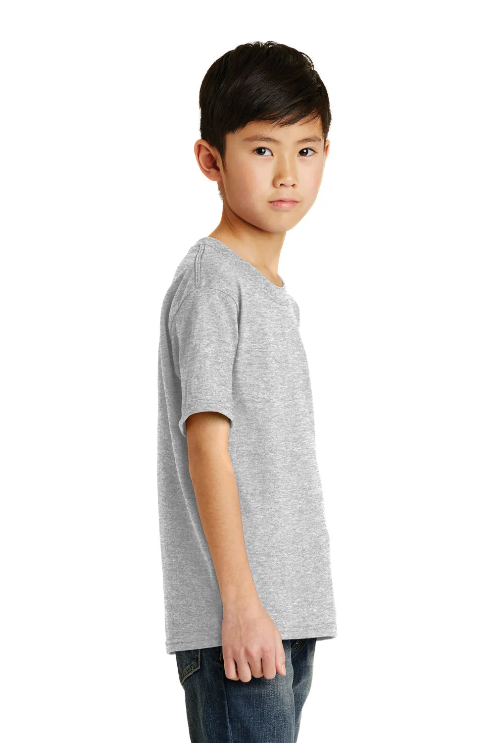 Port & Company Youth Core Short Sleeve Crewneck T-Shirt - Ash Grey