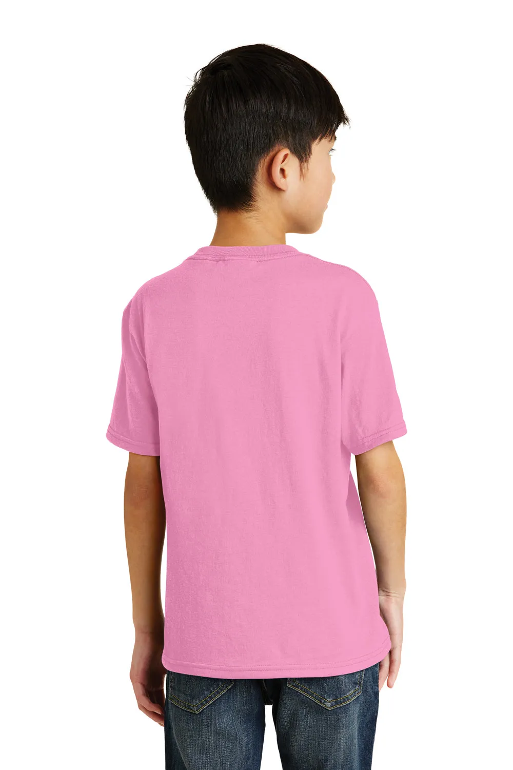 Port & Company Youth Core Short Sleeve Crewneck T-Shirt - Candy Pink
