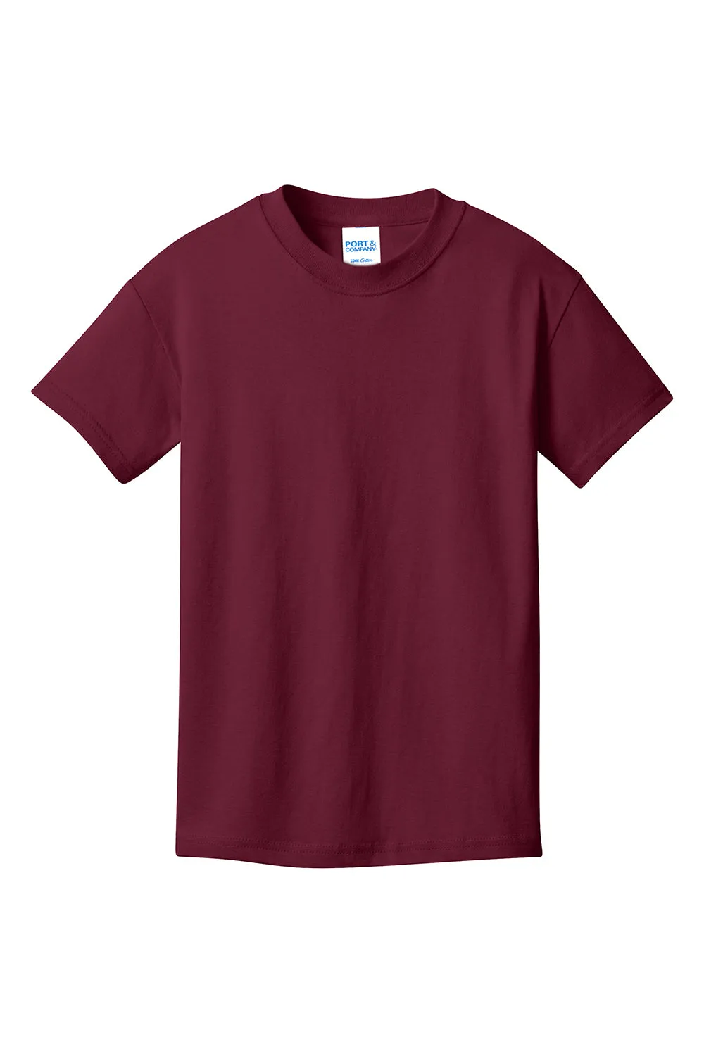 Port & Company Youth Core Short Sleeve Crewneck T-Shirt - Cardinal Red