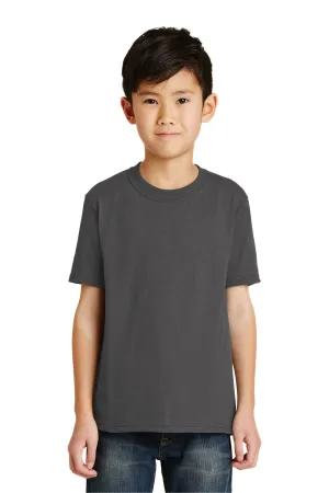 Port & Company Youth Core Short Sleeve Crewneck T-Shirt - Charcoal Grey