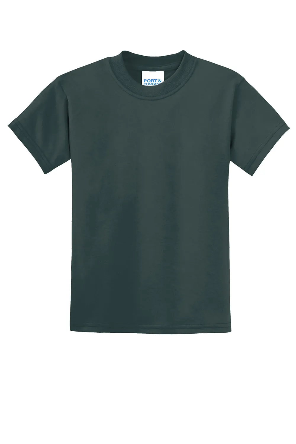 Port & Company Youth Core Short Sleeve Crewneck T-Shirt - Dark Green