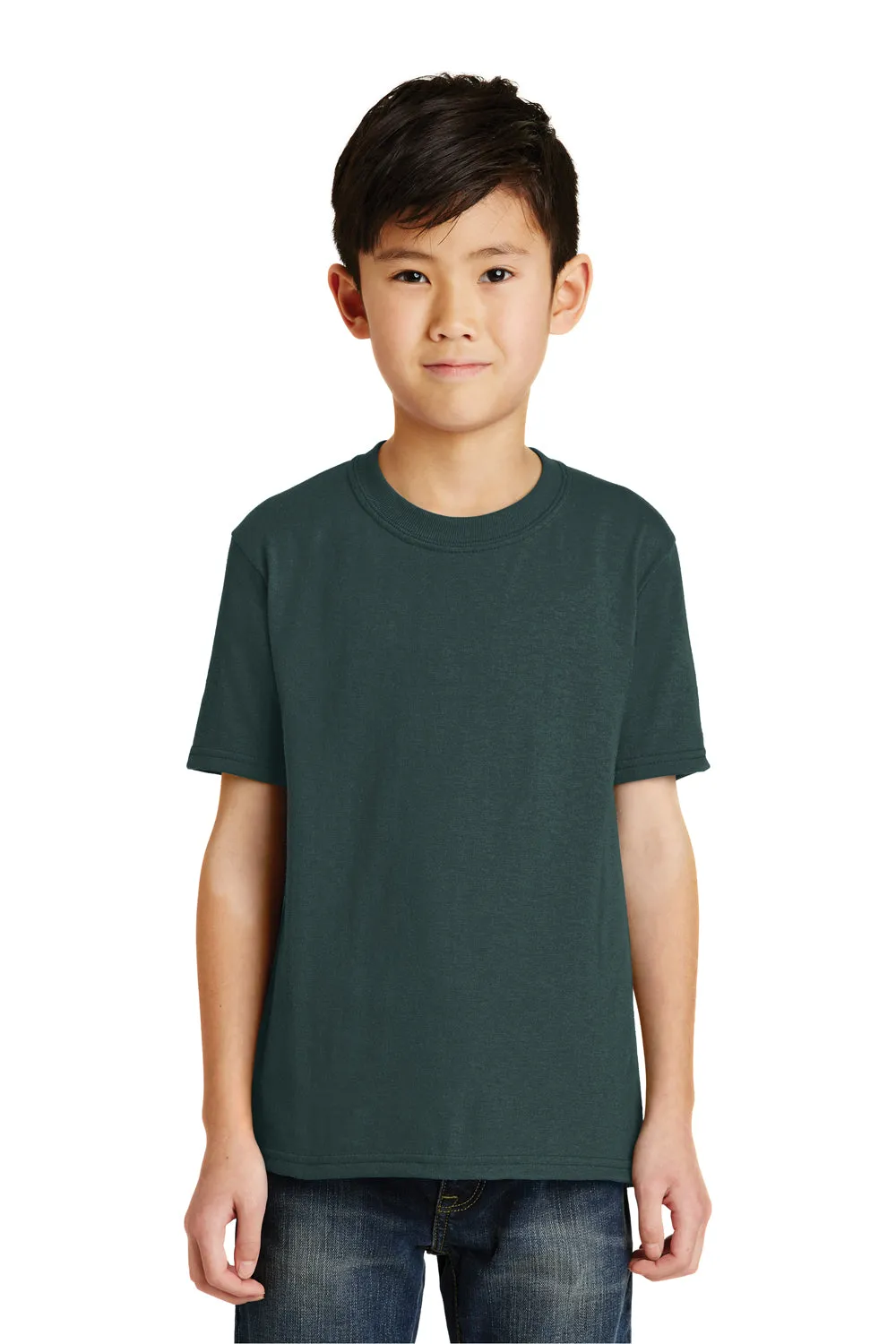 Port & Company Youth Core Short Sleeve Crewneck T-Shirt - Dark Green