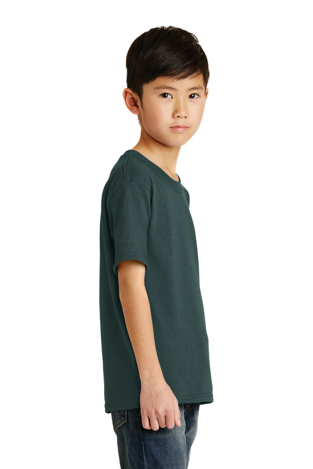 Port & Company Youth Core Short Sleeve Crewneck T-Shirt - Dark Green