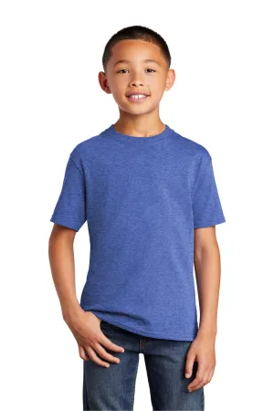 Port & Company Youth Core Short Sleeve Crewneck T-Shirt - Heather Royal Blue