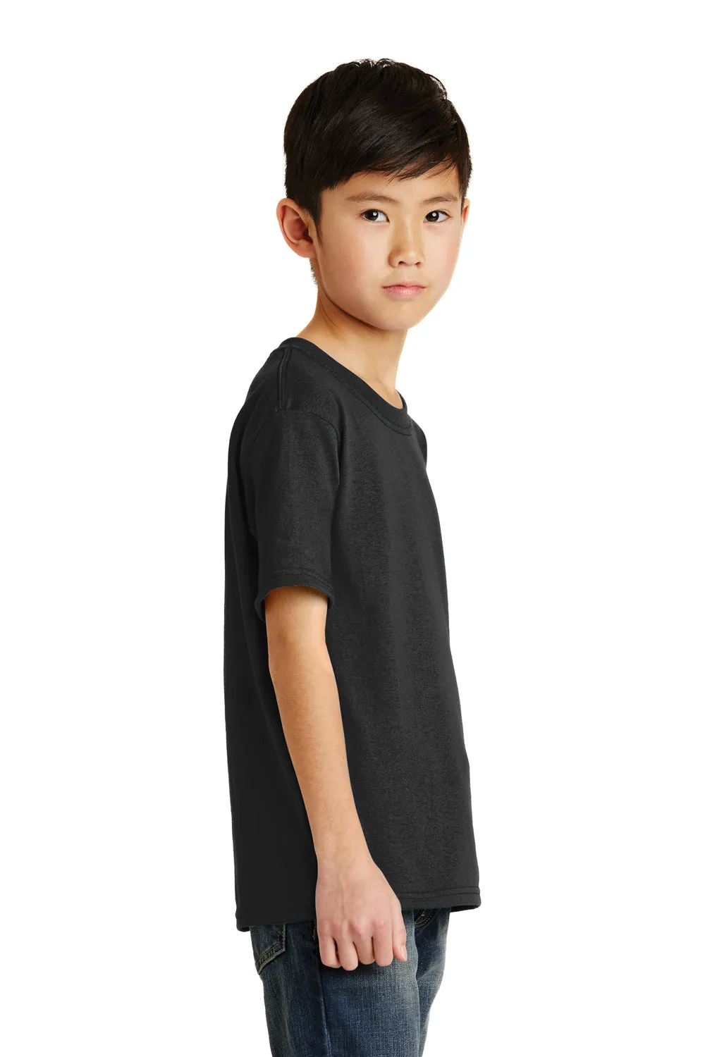 Port & Company Youth Core Short Sleeve Crewneck T-Shirt - Jet Black