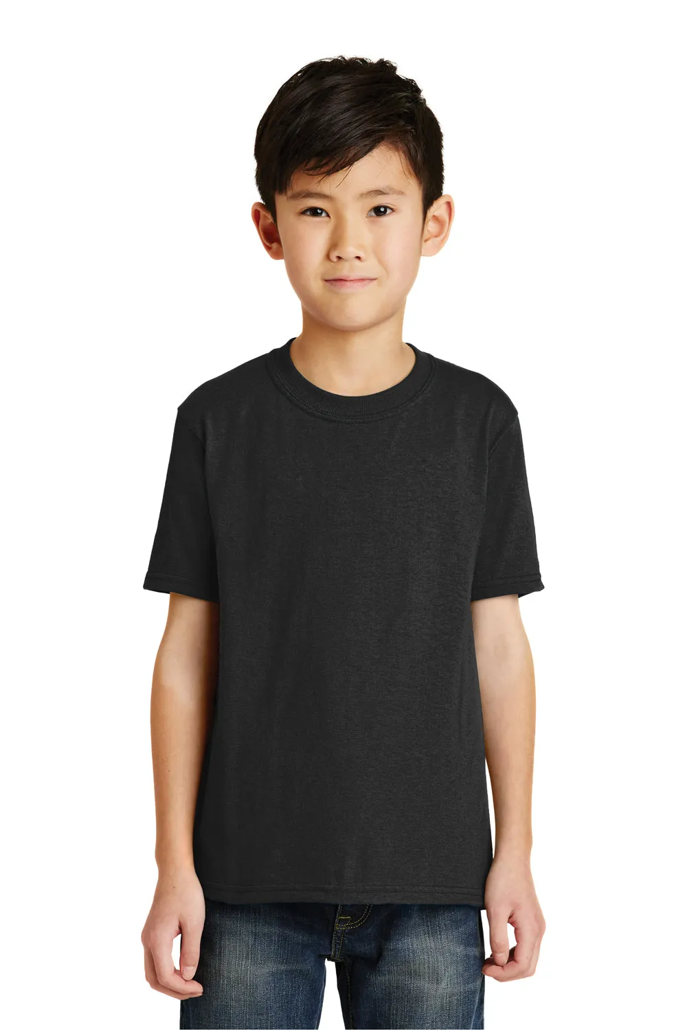 Port & Company Youth Core Short Sleeve Crewneck T-Shirt - Jet Black