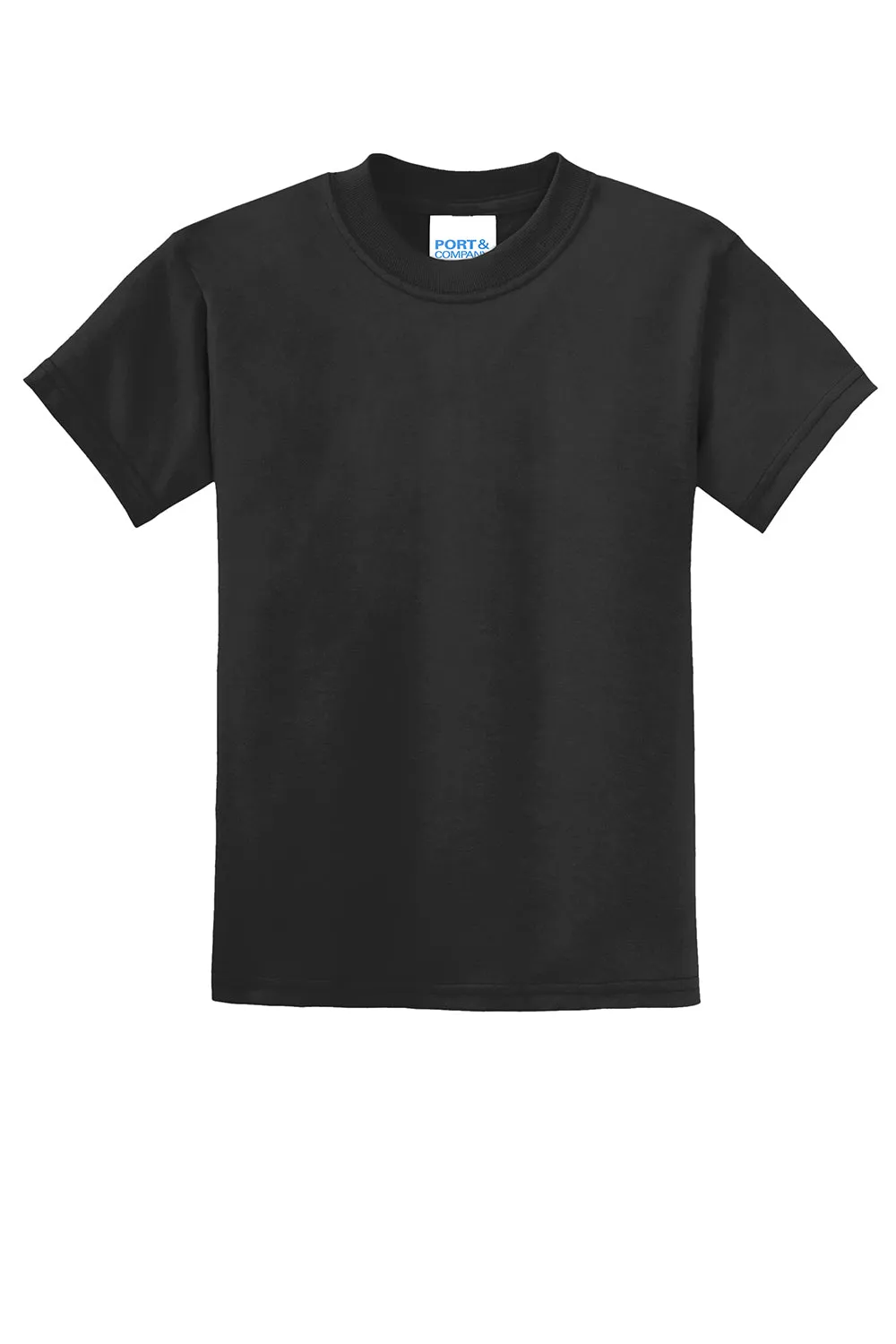 Port & Company Youth Core Short Sleeve Crewneck T-Shirt - Jet Black