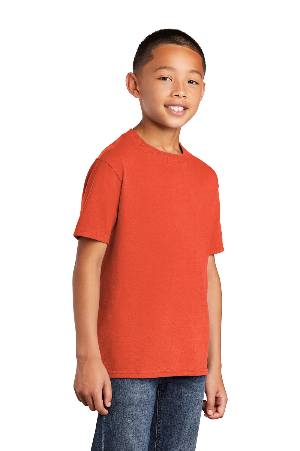 Port & Company Youth Core Short Sleeve Crewneck T-Shirt - Orange