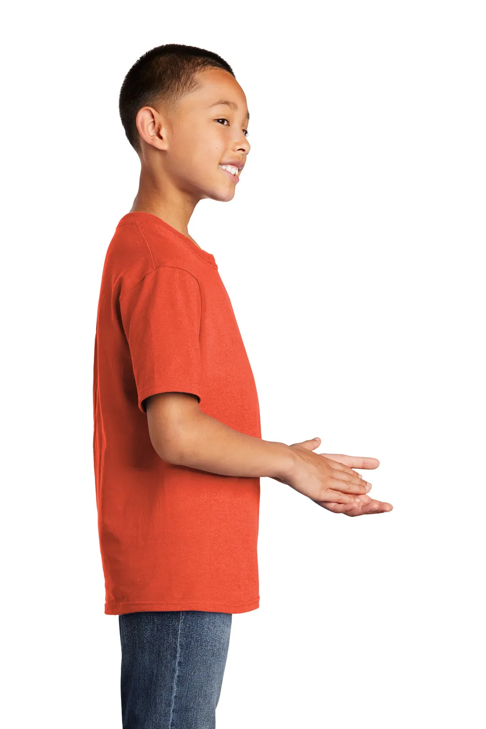 Port & Company Youth Core Short Sleeve Crewneck T-Shirt - Orange