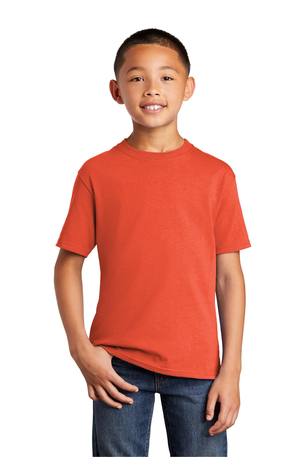 Port & Company Youth Core Short Sleeve Crewneck T-Shirt - Orange