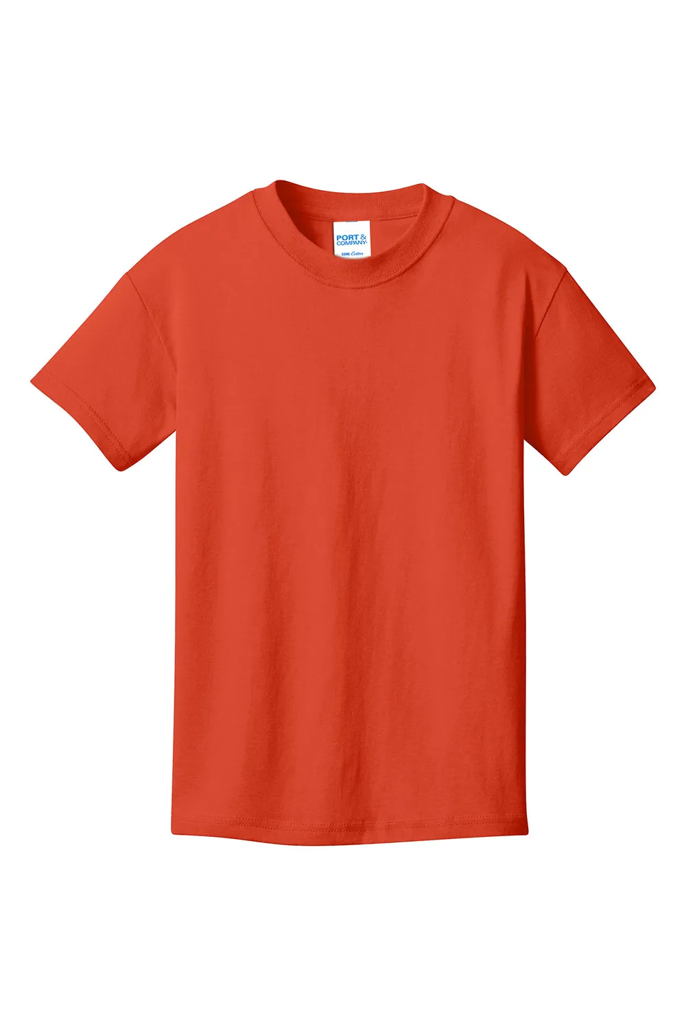 Port & Company Youth Core Short Sleeve Crewneck T-Shirt - Orange