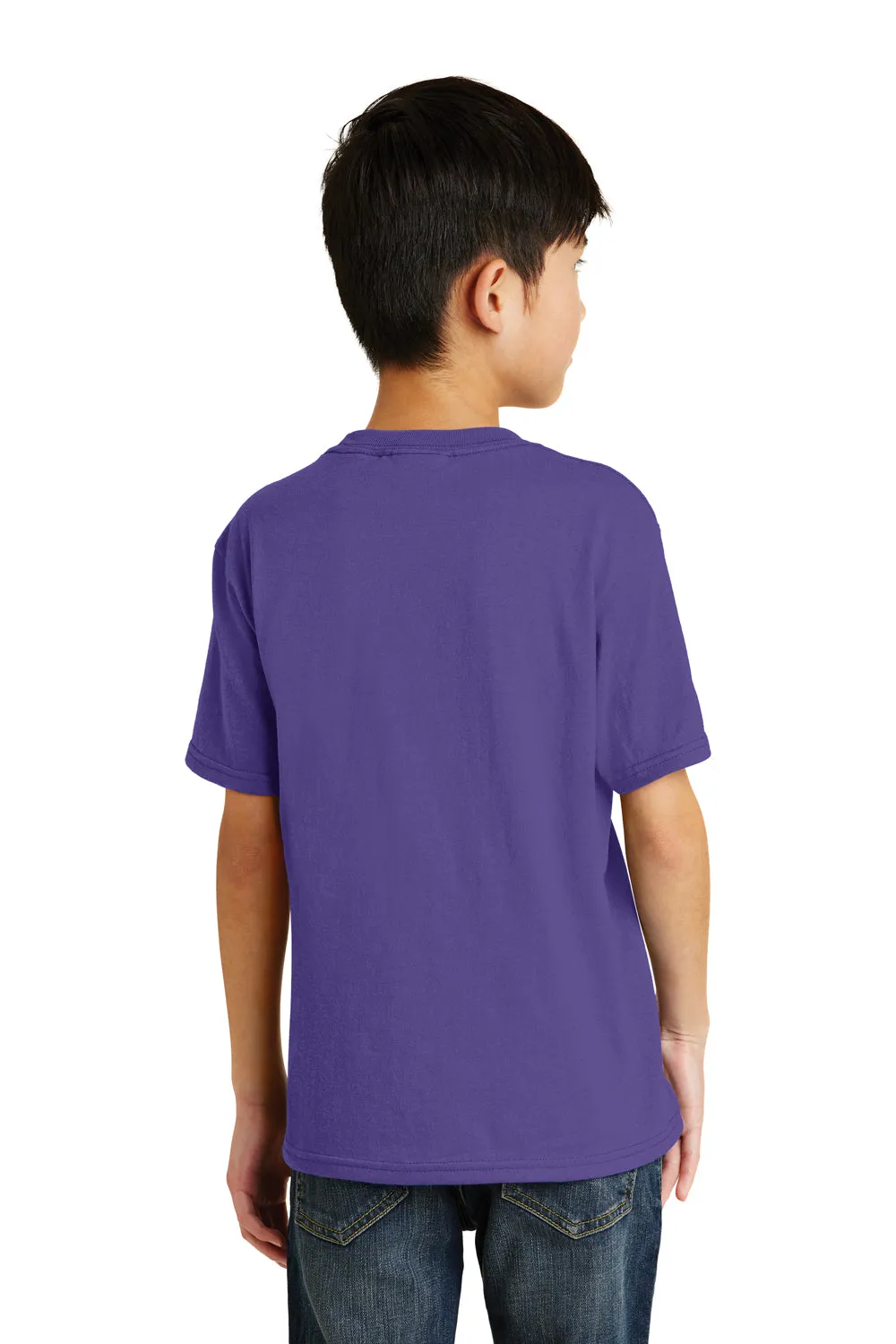 Port & Company Youth Core Short Sleeve Crewneck T-Shirt - Purple