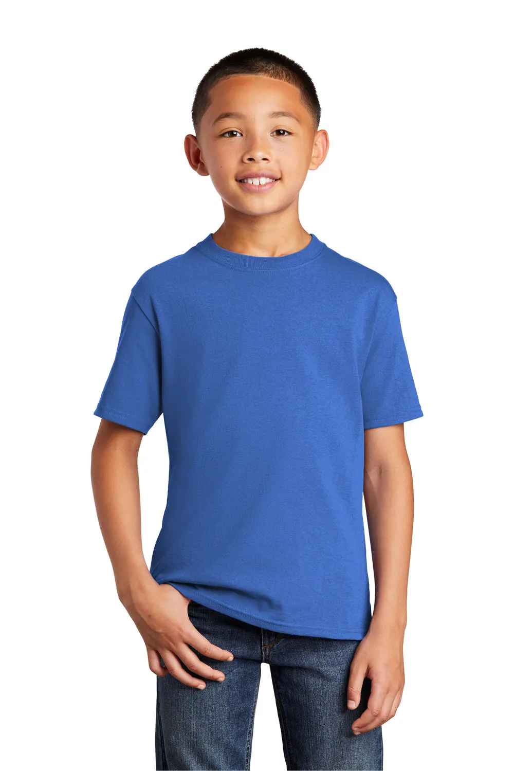 Port & Company Youth Core Short Sleeve Crewneck T-Shirt - Royal Blue