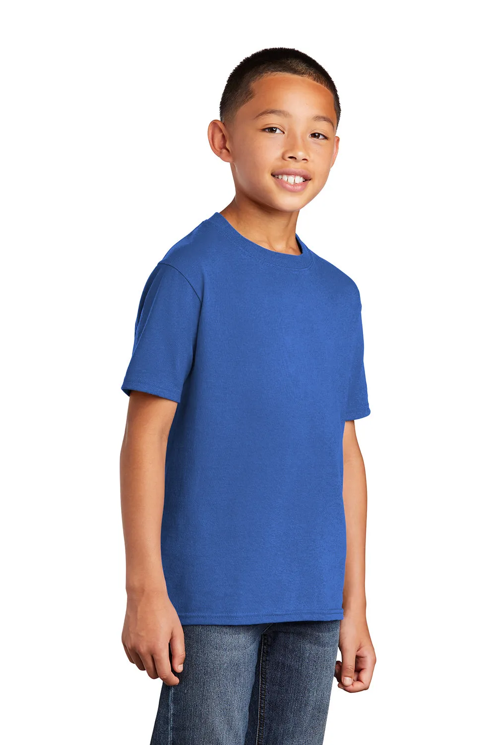 Port & Company Youth Core Short Sleeve Crewneck T-Shirt - Royal Blue