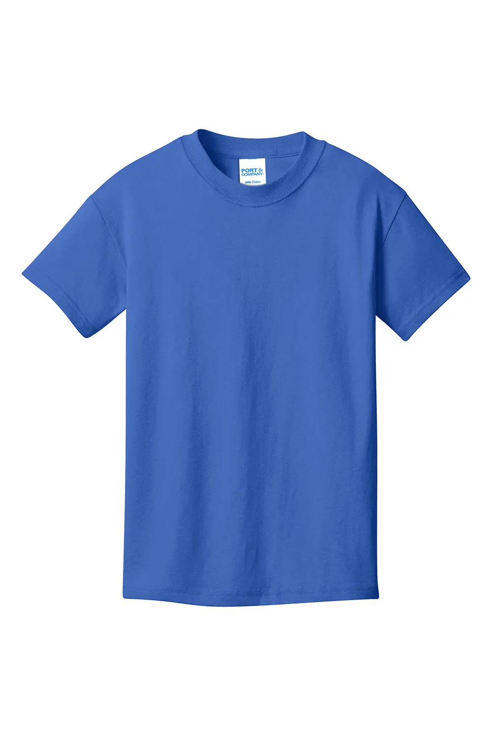Port & Company Youth Core Short Sleeve Crewneck T-Shirt - Royal Blue