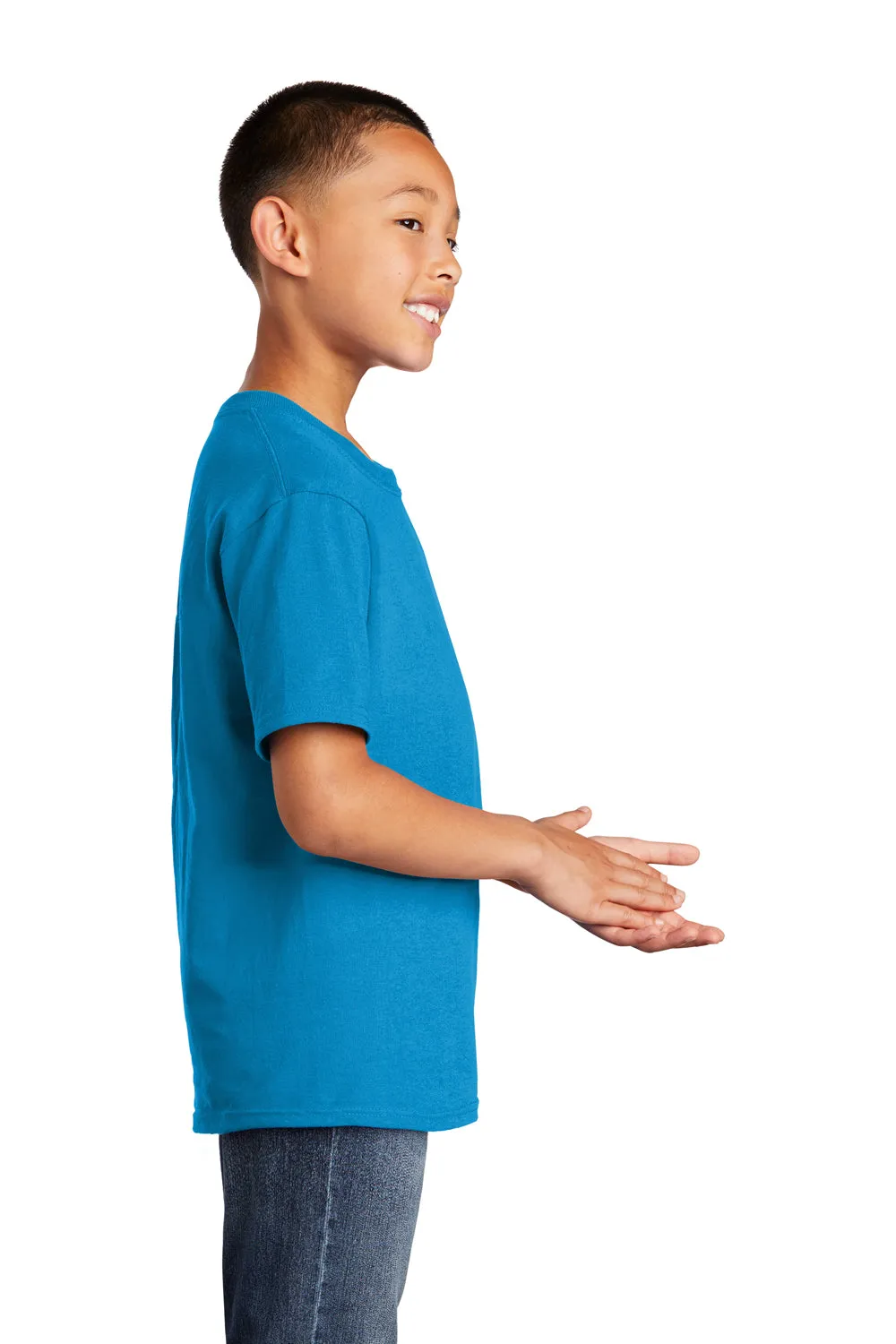 Port & Company Youth Core Short Sleeve Crewneck T-Shirt - Sapphire Blue