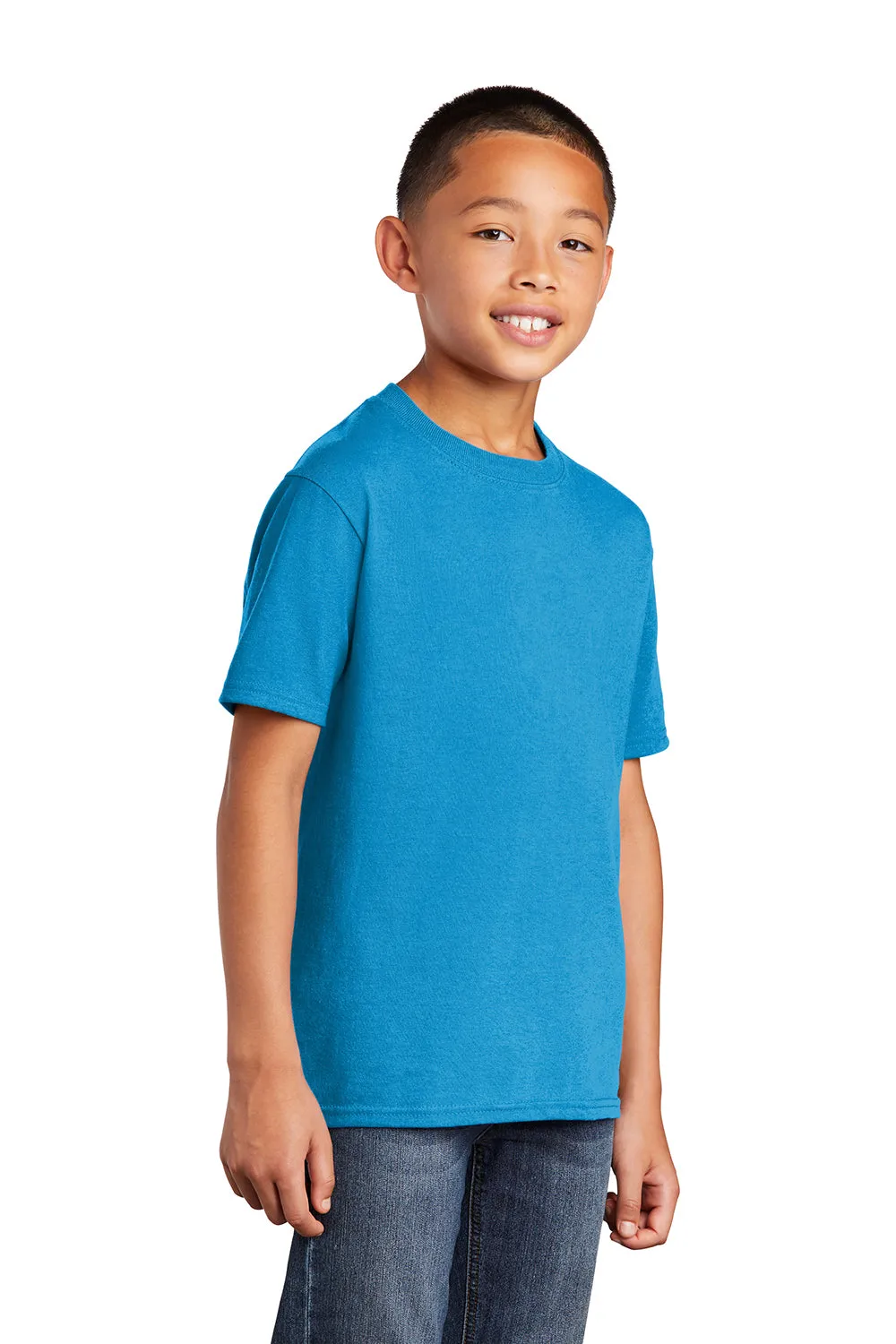 Port & Company Youth Core Short Sleeve Crewneck T-Shirt - Sapphire Blue