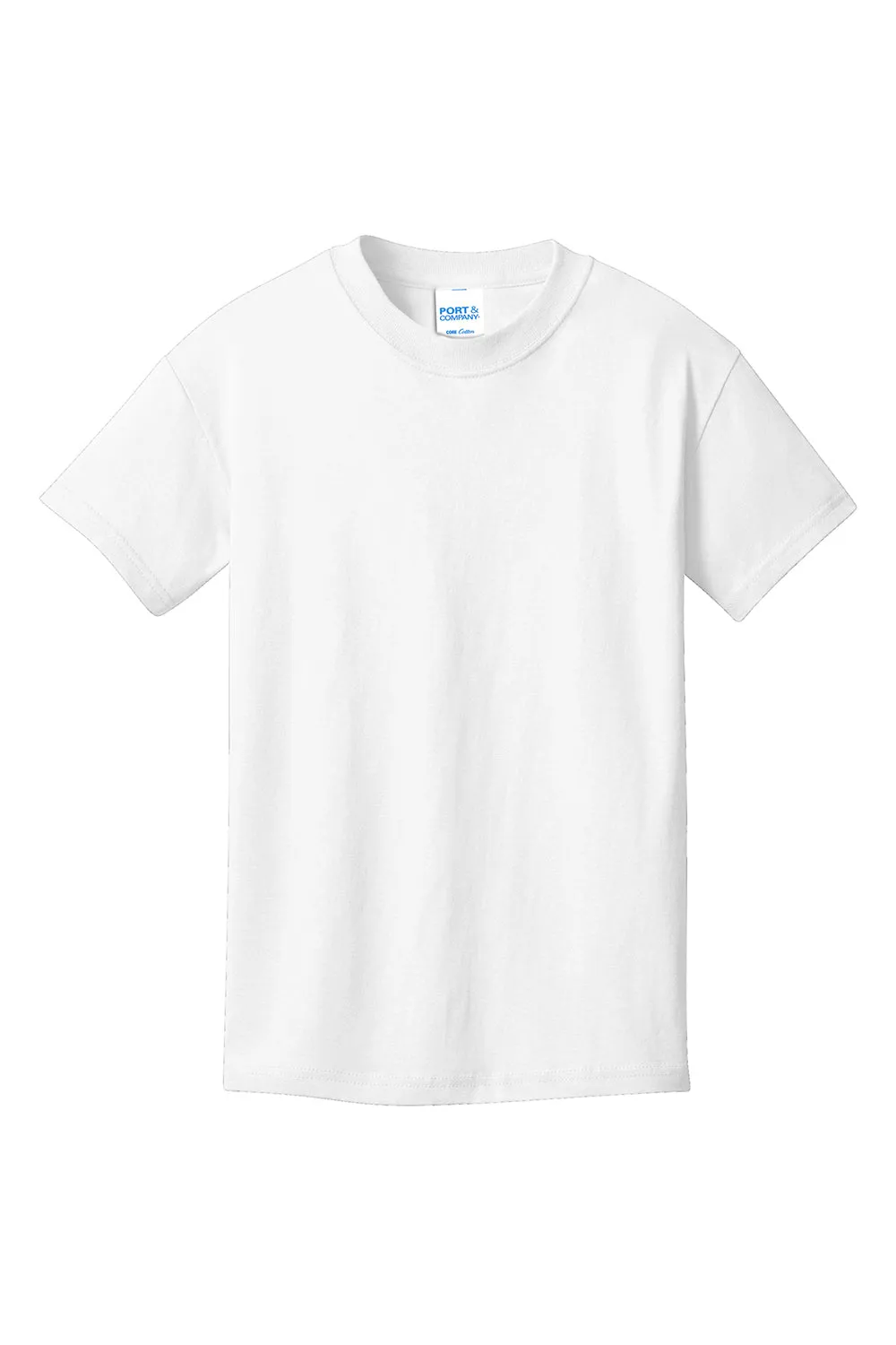 Port & Company Youth Core Short Sleeve Crewneck T-Shirt - White