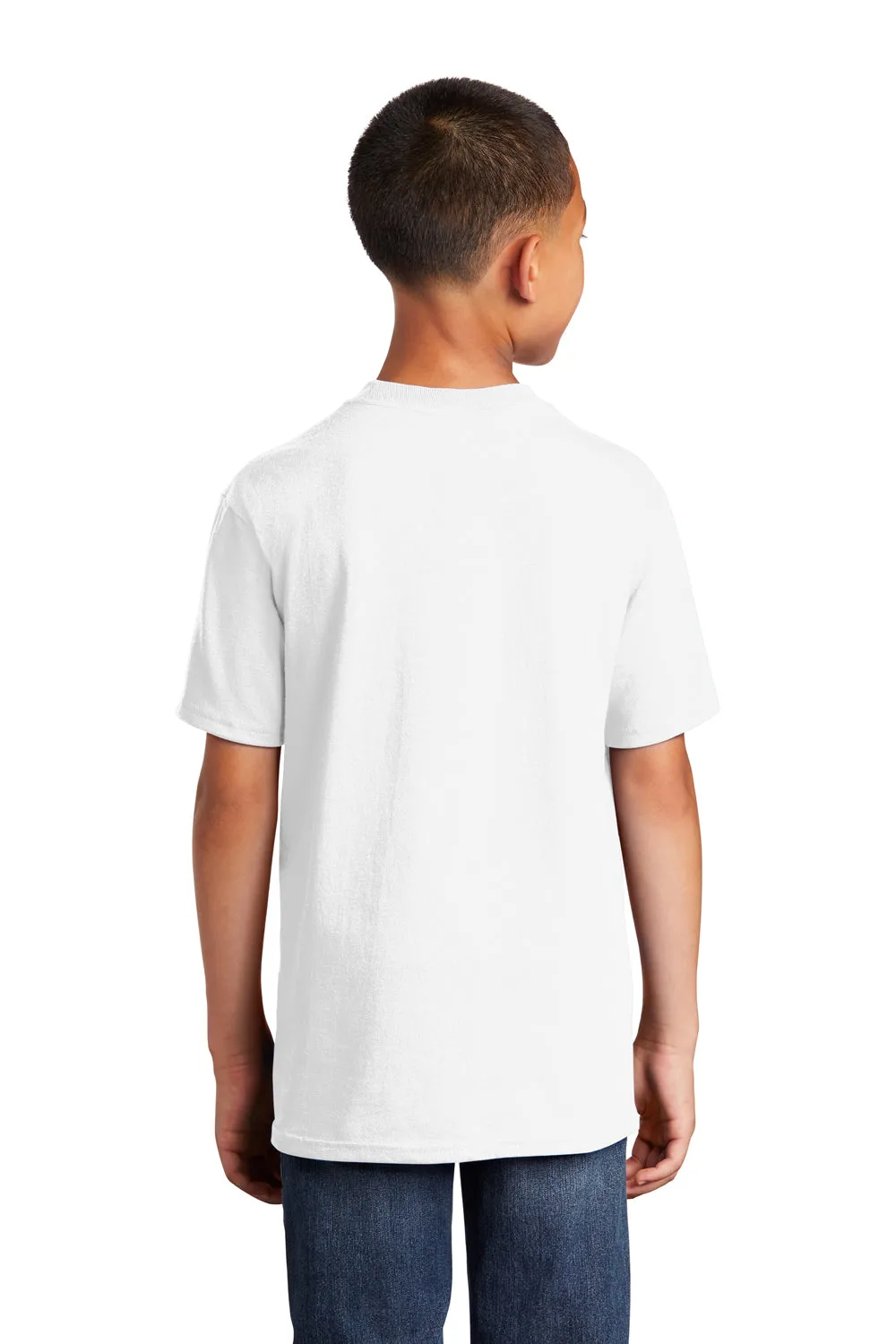 Port & Company Youth Core Short Sleeve Crewneck T-Shirt - White