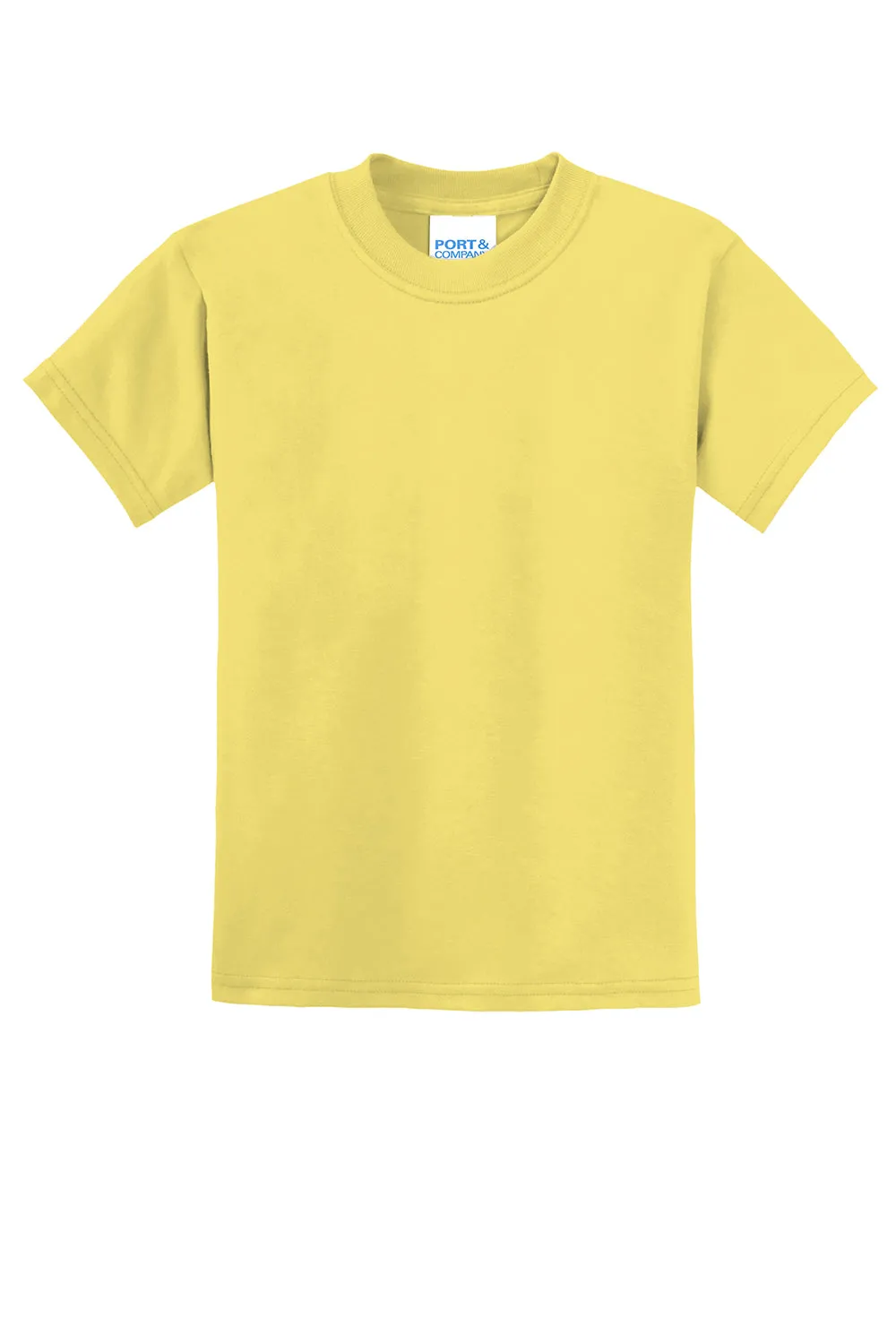 Port & Company Youth Core Short Sleeve Crewneck T-Shirt - Yellow