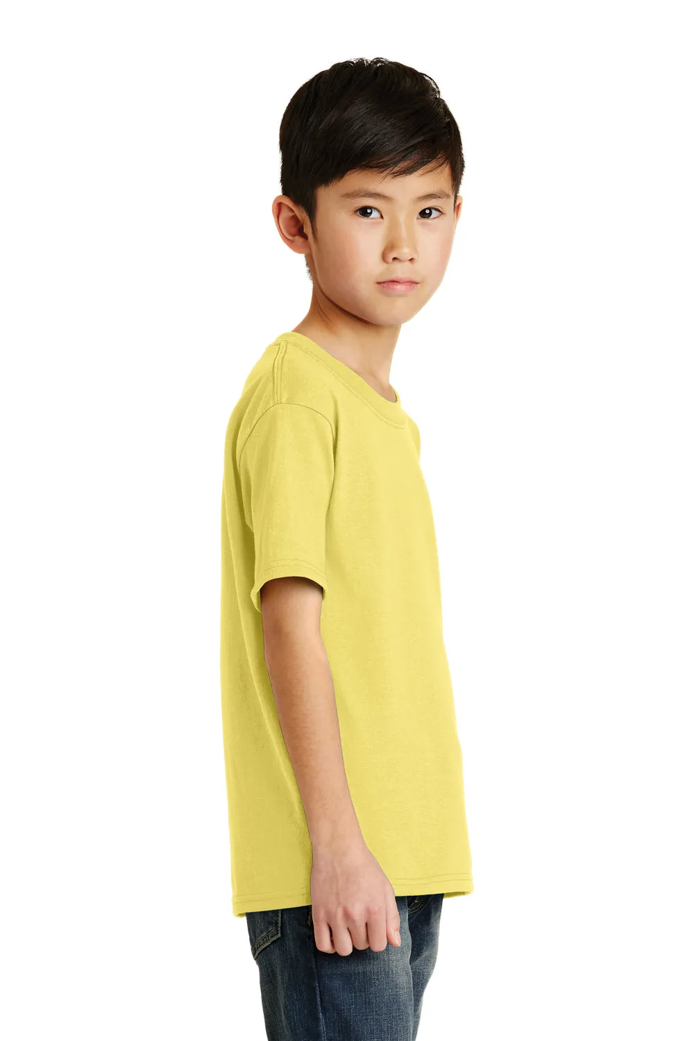Port & Company Youth Core Short Sleeve Crewneck T-Shirt - Yellow