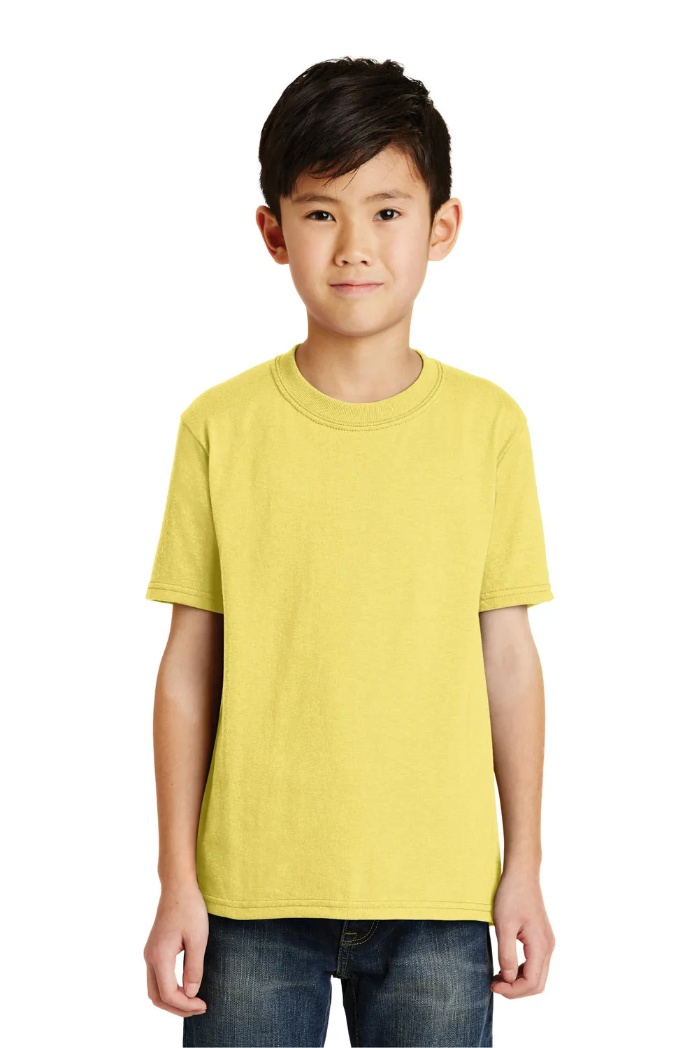 Port & Company Youth Core Short Sleeve Crewneck T-Shirt - Yellow