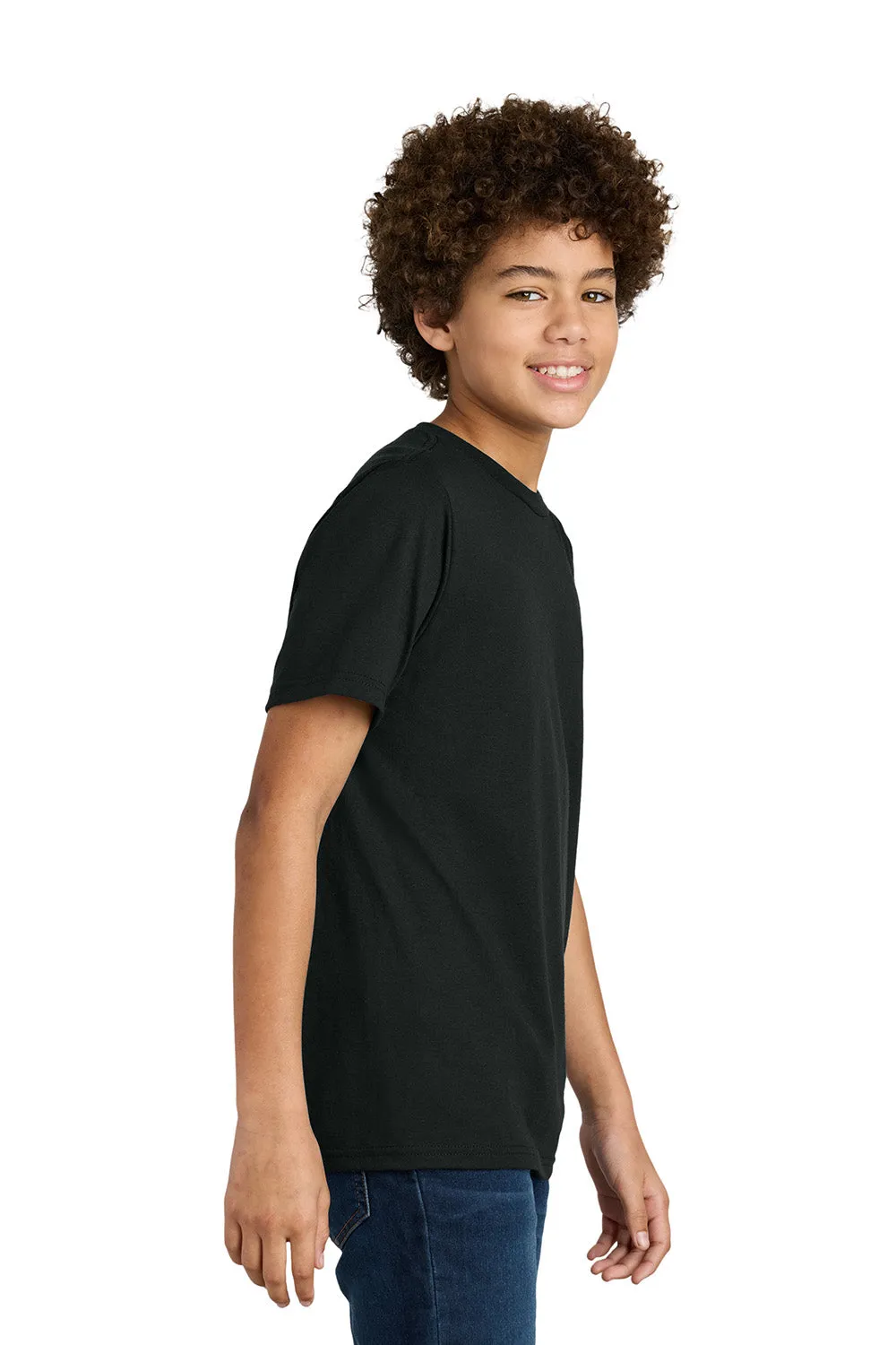 Port & Company Youth CVC Short Sleeve Crewneck T-Shirt - Black