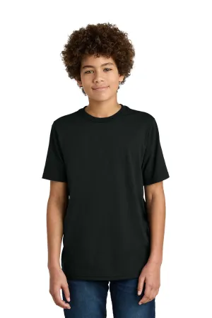 Port & Company Youth CVC Short Sleeve Crewneck T-Shirt - Black