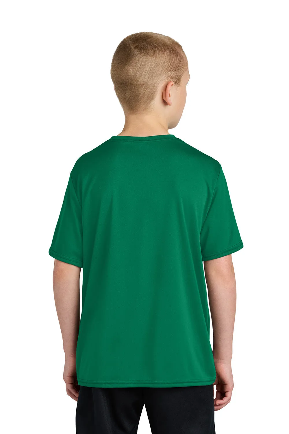 Port & Company Youth Dry Zone Performance Moisture Wicking Short Sleeve Crewneck T-Shirt - Kelly Green