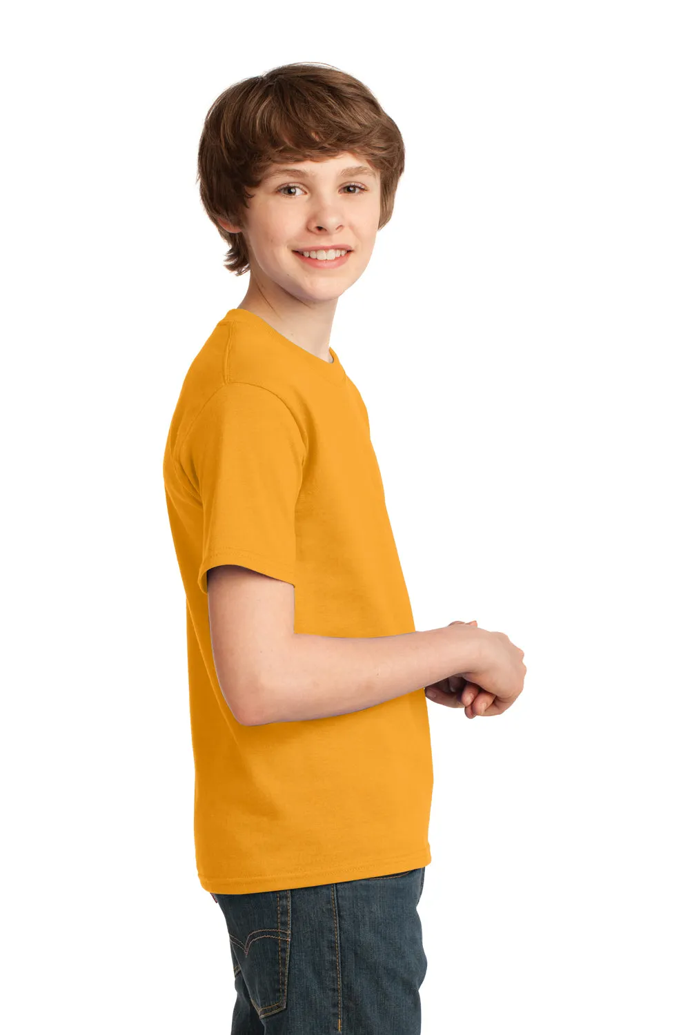 Port & Company Youth Essential Short Sleeve Crewneck T-Shirt - Gold