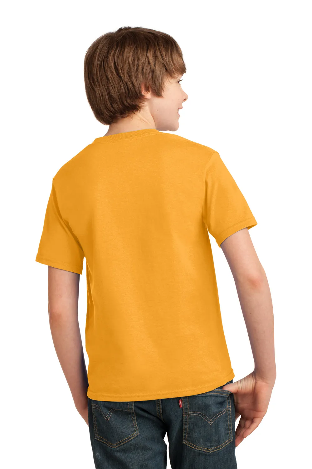 Port & Company Youth Essential Short Sleeve Crewneck T-Shirt - Gold