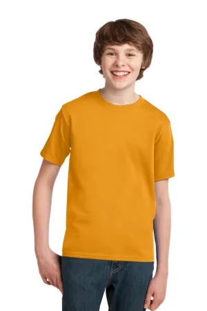Port & Company Youth Essential Short Sleeve Crewneck T-Shirt - Gold