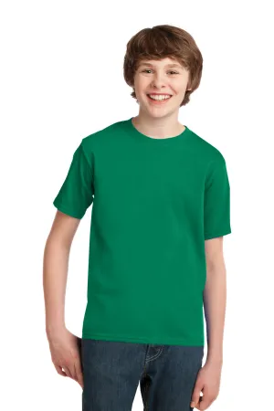 Port & Company Youth Essential Short Sleeve Crewneck T-Shirt - Kelly Green