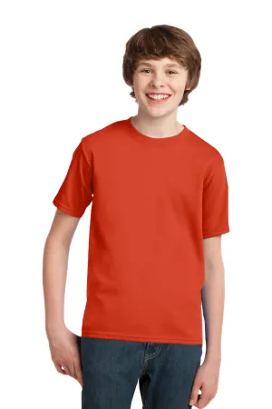 Port & Company Youth Essential Short Sleeve Crewneck T-Shirt - Orange