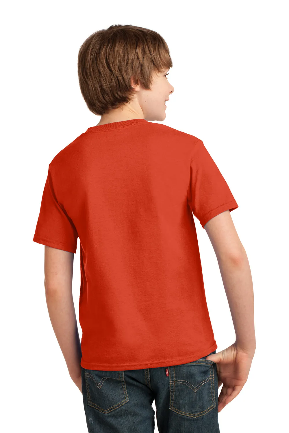Port & Company Youth Essential Short Sleeve Crewneck T-Shirt - Orange