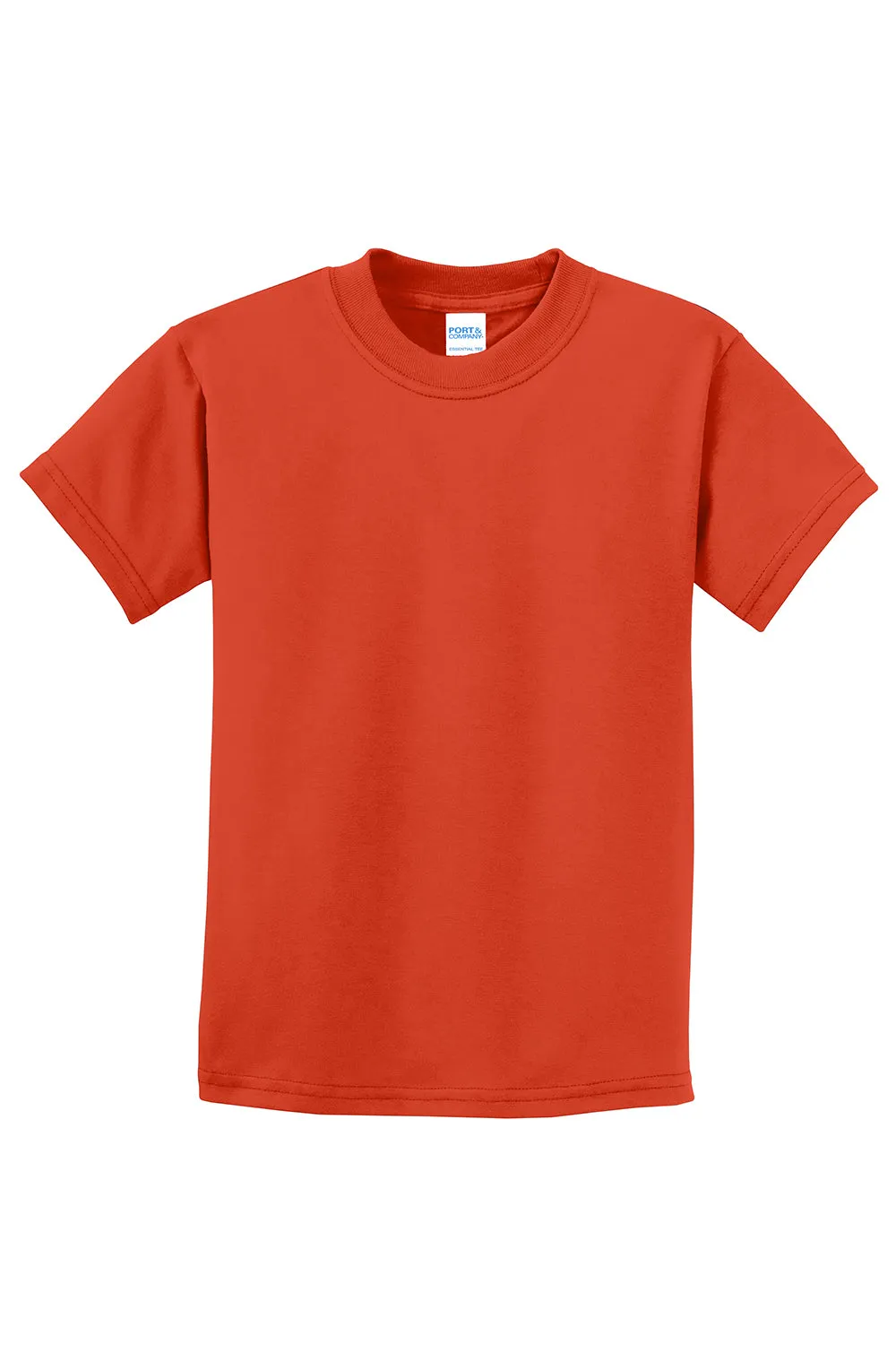 Port & Company Youth Essential Short Sleeve Crewneck T-Shirt - Orange