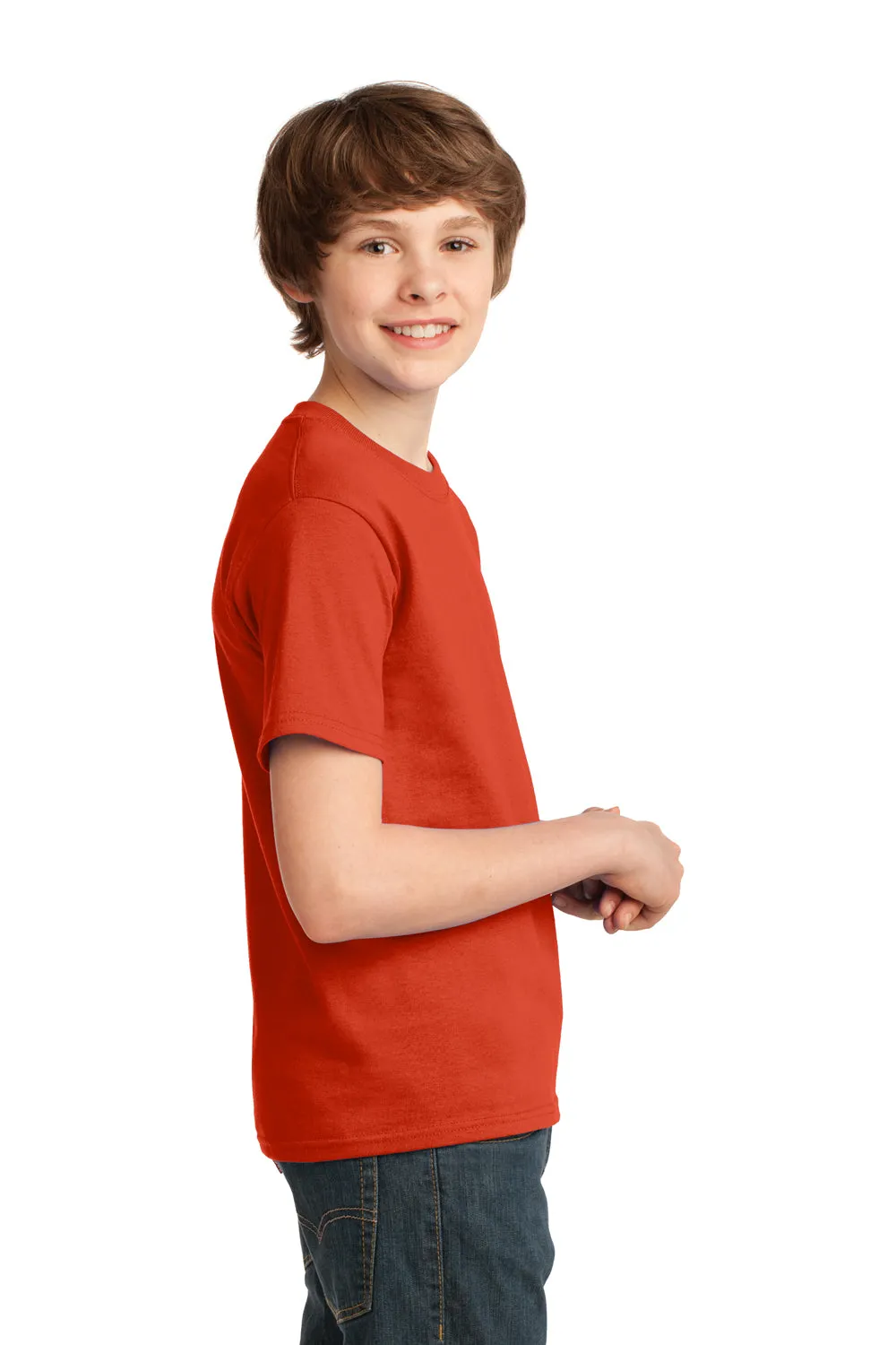 Port & Company Youth Essential Short Sleeve Crewneck T-Shirt - Orange