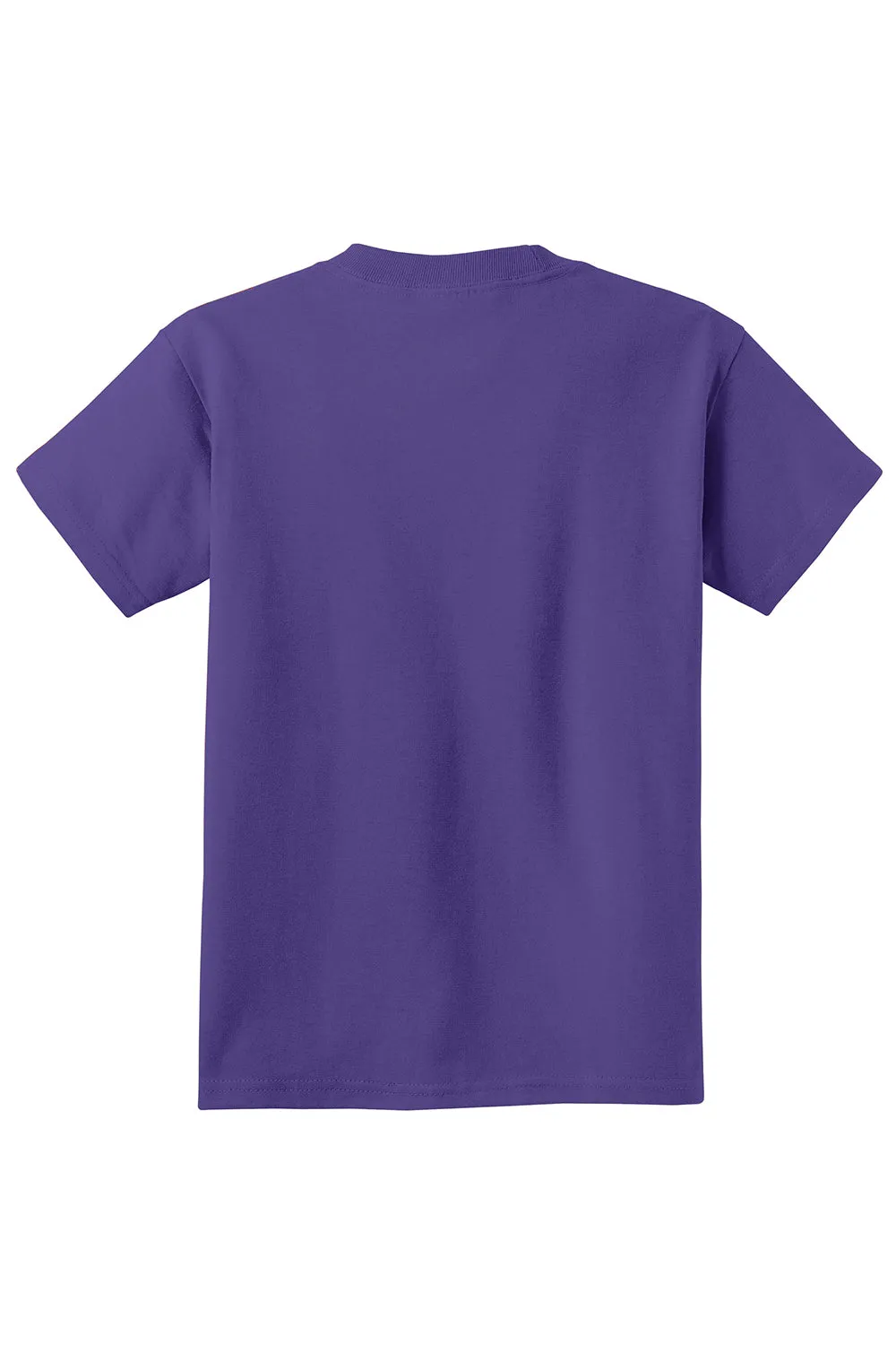 Port & Company Youth Essential Short Sleeve Crewneck T-Shirt - Purple