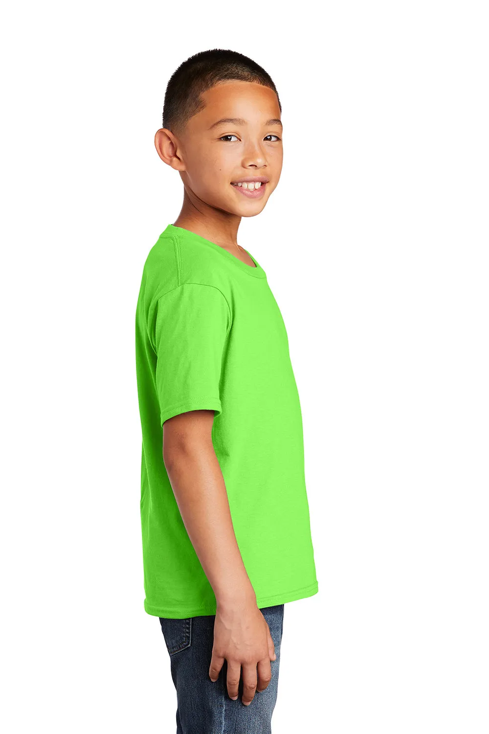 Port & Company Youth Fan Favorite Short Sleeve Crewneck T-Shirt - Flash Green
