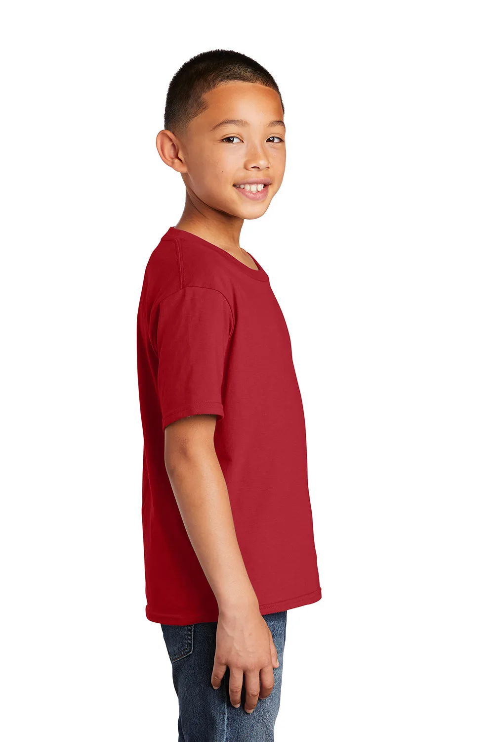 Port & Company Youth Fan Favorite Short Sleeve Crewneck T-Shirt - Team Cardinal Red